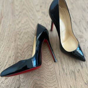 So Kate 120mm Pump Patent Calf Leather Christian Louboutin Black Stiletto Heels